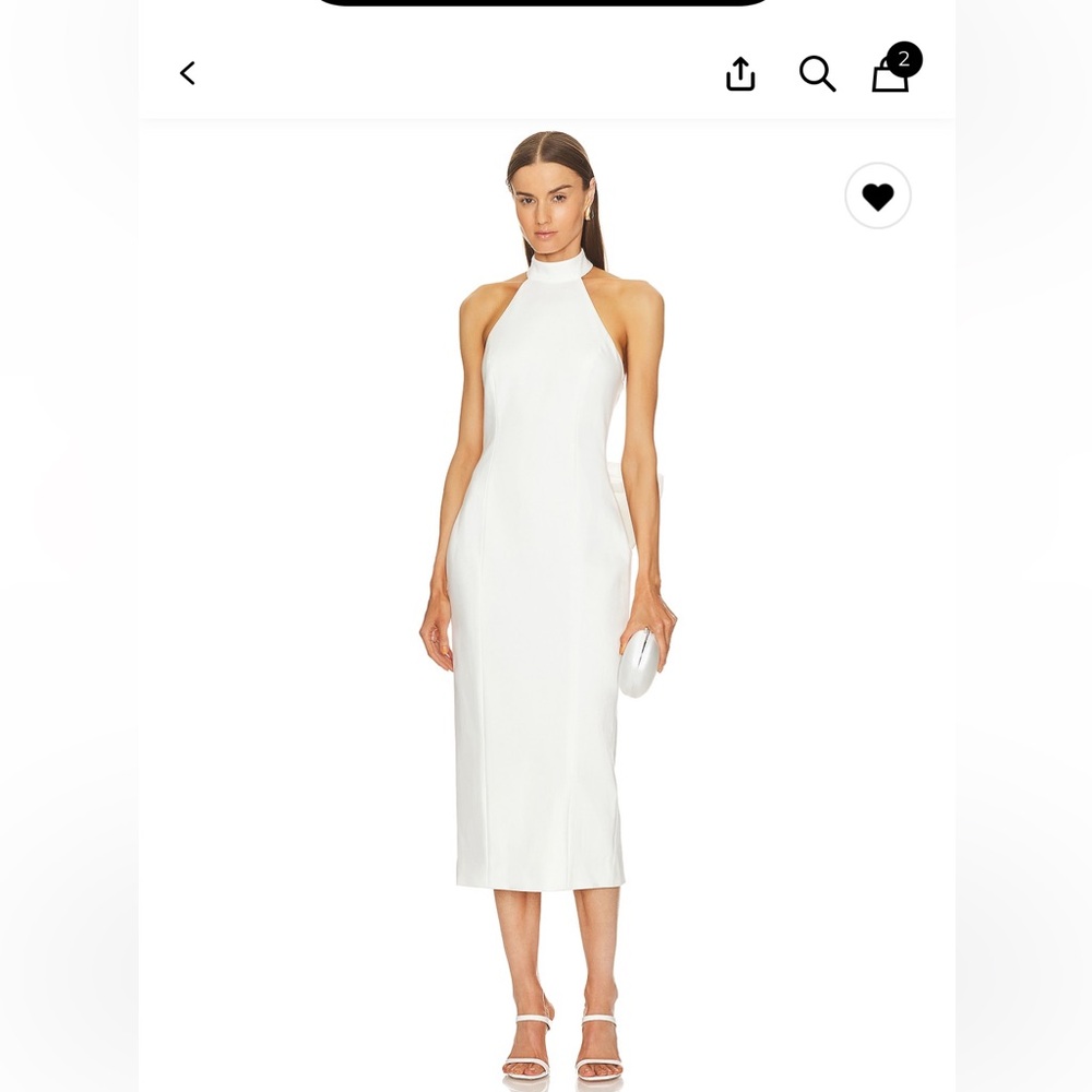 Elliatt White Halter Midi Dress